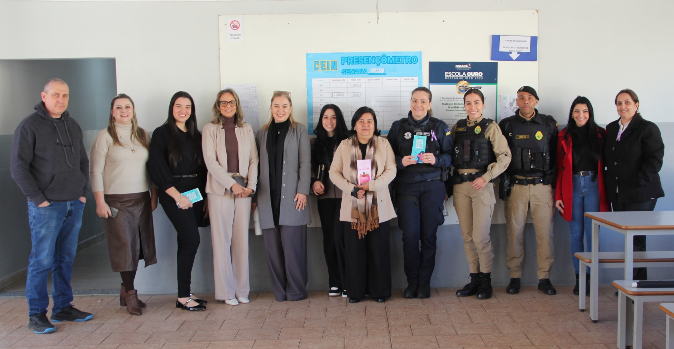 PROGRAMAÇÃO AGOSTO LILÁS - INÍCIO DO PROJETO “ESCOLA SEGURA”