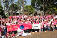 VEREADORES PARTICIPAM DA CAMINHADA DE ABERTURA DA CAMPANHA OUTUBRO ROSA